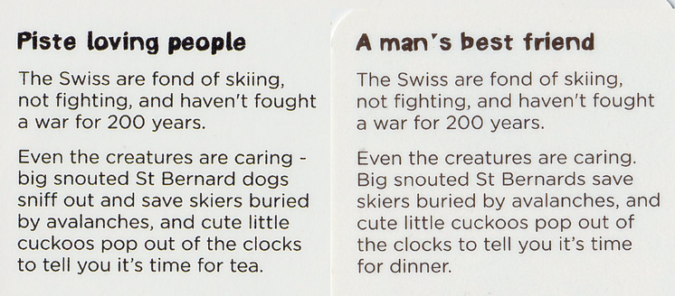 Yoyo Bear Switzerland Card Variant